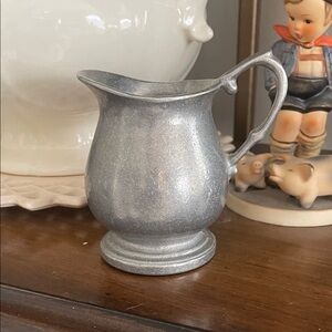 Vintage Winton Armetale Pewter Creamer Pitcher Stamped USA. Cottage core